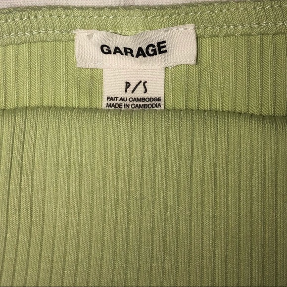 Lime green Garage tank top - Picture 4 of 5